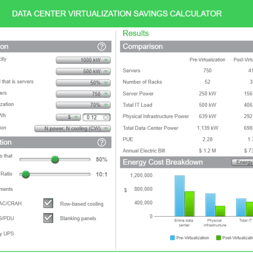 data-center-virtualization-savings-calculator