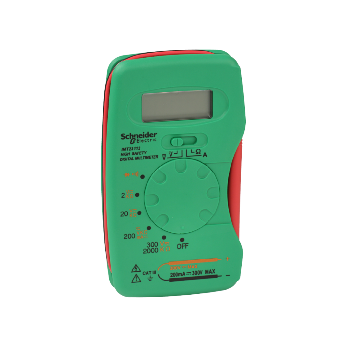 A Schneider Electric multimeter, which can record voltage, along with other things.