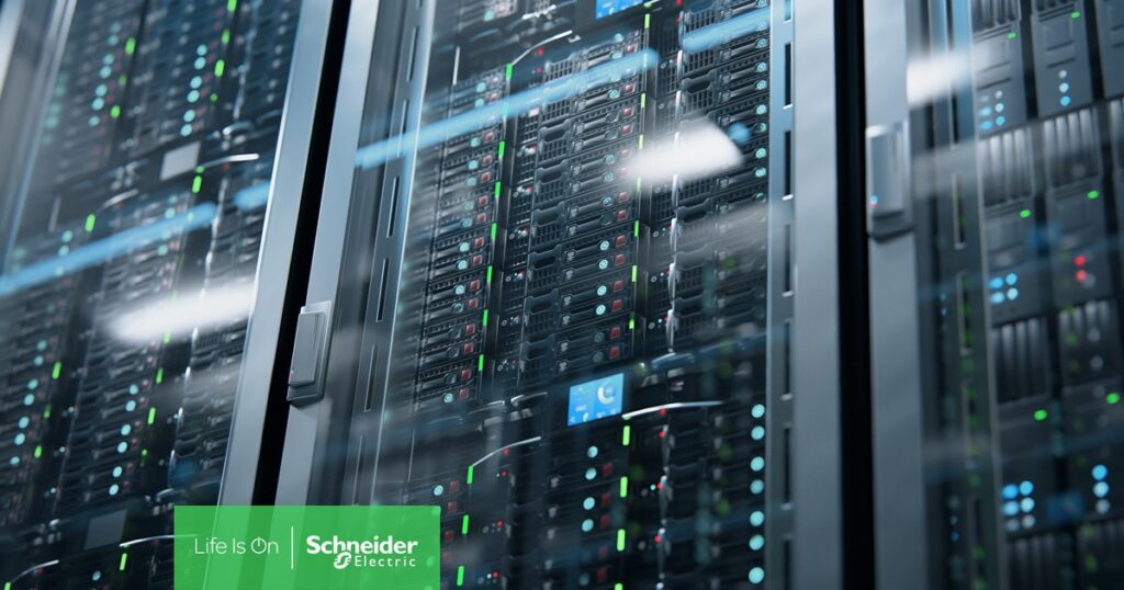 data center with modular 3-phase UPS