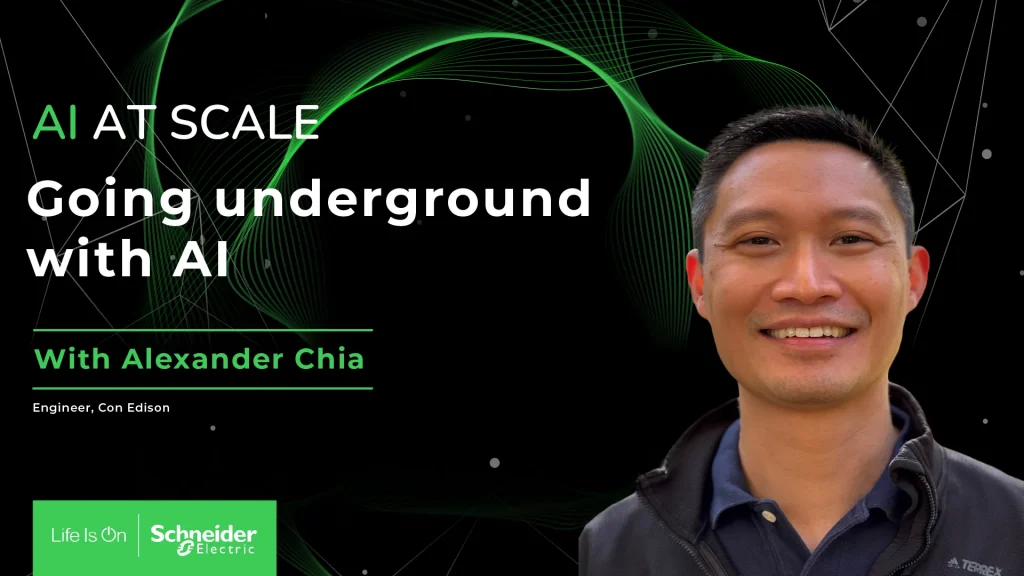 Alexander Chia from ConEdison in AI at Scale podcast entitled Going underground with AI