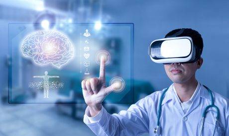 A child using a patient engagement systems