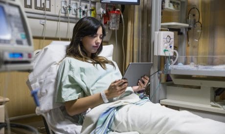 a patient in a cohesive care environment