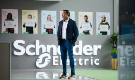 Zach Nimboorkar, SVP Global Technology Services at Schneider Electric, oversees a global IT organization supporting over 160,000 employees across more than 230 locations.